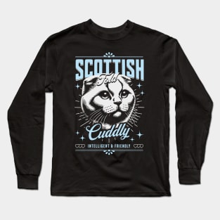 Cuddly Scottish Fold Long Sleeve T-Shirt